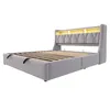 Polsterbett 180x200cm, Doppelbett Hydraulisches Produktbild-Vorschau 11