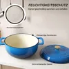 FCH Gusseisen Topf 26cm - 6QT-5.5L Emaille Bräter mit Produktbild-Vorschau 6
