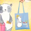 Mr. & Mrs. Panda Tote Bag Pinguin Gartenarbeit - Sky Blue - Produktbild-Vorschau 2