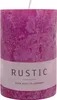 Stumpenkerze aus Paraffin, Erika, Rustic, WENZEL, 80/60 mm, Produktbild-Vorschau 1