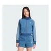 ADIDAS ORIGINALS Sweatjacke 'Adicolor Denim Track' in Blau Produktbild-Vorschau 2