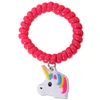 6 Stück TE-Trend Einhorn Pferd Spiralband Schmuck Armband Produktbild-Vorschau 5