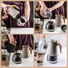 Espressokocher 9 Tassen Induktion Edelstahl Kaffeebereiter Produktbild-Vorschau 5