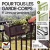 2x Bac à fleurs 11 litres support de montage intérieur Voir les images du produit 3