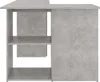 vidaXL Eckschreibtisch Betongrau 145x100x76 cm Produktbild-Vorschau 14