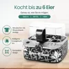 A close-up marketing image of a Roberto Geissini branded egg cooker, showcasing its design and features. Produktbild-Vorschau