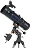 A Celestron AstroMaster 130EQ telescope is shown on a tripod against a white background. Náhled obrázku produktu