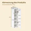 COSTWAY szafka łazienkowa szafka na papier toaletowy biała, Podgląd zdjęcia produktu 3