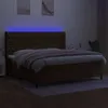 Boxspringbett mit Matratze & LED Dunkelbraun 200x200 cm Produktbild-Vorschau 3