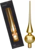 Christbaumspitze Glas 26cm hellgold matt Produktbild-Vorschau 5