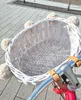 WikliBOX - Wiklinowy koszyk na rower biały na paski Dumpy Podgląd zdjęcia produktu 6
