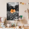 MuchoWow® Poster Blumen - Schwarz - Weiß - Orange 80x120 cm Produktbild-Vorschau 7