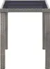 vidaXL Tavolo da giardino antracite 123x60x74 cm in poly Anteprima dell’immagine prodotto 2