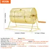 A golden raffle drum on a white background with dimensions and specifications overlaid. Náhled obrázku produktu