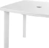 Gartentisch Outdoortisch Terrassentisch Outdoor Tisch Weiß 100x70x72cm Produktbild-Vorschau