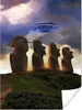 MuchoWow® Poster Eine Illustration eines UFOs über der Produktbild-Vorschau 1