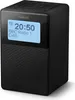 A black Philips digital alarm clock with a blue display showing the time and radio station. Anteprima dell’immagine prodotto