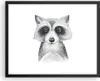 Gerahmtes Poster - Schwarzer Rahmen - Waschbär Bild Kinder Produktbild-Vorschau 1