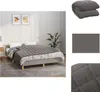 A bedroom scene with a bed made up with a gray weighted blanket, and decorative artwork on the wall. Anteprima dell’immagine prodotto
