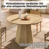 MODFU Tavolo da pranzo rotondo 120 cm, tavolo da sala da Anteprima dell’immagine prodotto 4