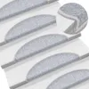 vidaXL 15 ks Rohožky na schody svetlosivá 56 x 17 x 3 cm Náhľad obrázku produktu 2