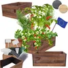 MODO24 Hochbeet Holz, Pflanzkasten, Massivholz, Kiefer, Produktbild-Vorschau 1