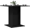 vidaXL Esstisch Schwarz Eichen-Optik 80x80x75 cm Produktbild-Vorschau 4