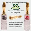Bananenstecker 24K vergoldet Schrumpfschlauch 18x NAUC High Produktbild-Vorschau 9