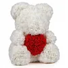 Cremefarbener Teddybär mit rotem Herz - 40 cm + Produktbild-Vorschau 4