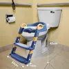 Höhenverstellbare Kinder-Toilettenleiter mit Griffen, blau Produktbild-Vorschau 6