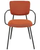 BELIANI Set aus 2 Esszimmerstühlen Orange Polyester Produktbild-Vorschau 6