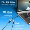 MMOBIEL USB-C zu USB Adapter OTG - 2 in 1 Splitter USB-C zu Produktbild-Vorschau 2