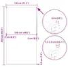 vidaXL Duschrollo 130x240 cm Stoffbreite 126 cm Produktbild-Vorschau 7