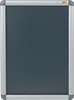A framed poster board with a dark gray surface and a silver frame. Voir les images du produit