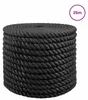 Sznur jutowy vidaXL, 20 mm, czarny, 100% naturalna juta Podgląd zdjęcia produktu 2