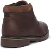 A close-up side view of a brown leather boot. Produktbild-Vorschau