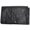A black tarp folded and lying flat on a white background. Podgląd zdjęcia produktu