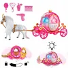 Kutschenpuppe mit laufendem Pferd, Geräuschen und Produktbild-Vorschau 3