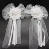 Autoschmuck Hochzeit Schleife, Hochzeitsdeko Weiß Produktbild-Vorschau 1