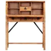 vidaXL Scrivania 90×40×107 cm in legno massiccio di acacia Anteprima dell’immagine prodotto 2