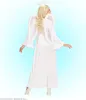 A person wearing an angel costume against a gradient blue and white background. Produktbild-Vorschau