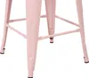 BELIANI Trendy Barhocker 2er Set Rosa Metall 60 cm Produktbild-Vorschau 8