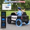 COSTWAY, detské elektrické auto, 12 V, model policajného Náhľad obrázku produktu 6