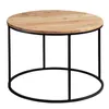 WOHNLING Couchtisch 60x43x60 cm Akazie Massivholz / Metall Produktbild-Vorschau 6