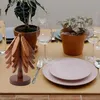 4er Untersetzer,Massivholz Tischuntersetzer, faltbar, ideal Produktbild-Vorschau 2