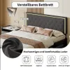 CDGlobal Bett 140 x 200 cm, Polsterbett, Doppelbettgestell, Produktbild-Vorschau 6