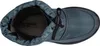 A top-down view of a blue boot with black laces. Produktbild-Vorschau