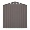 Aga Casetta da giardino 194x131x184 cm Grigio-marrone Anteprima dell’immagine prodotto 6