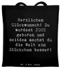 Mr. & Mrs. Panda Tote Bag Spruch 2005 Geburtstag - Schwarz Produktbild-Vorschau 1