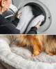 lionto Hundekörbchen rund, Ø 65 cm, waschbarer Bezug, grau Produktbild-Vorschau 4